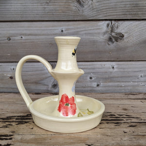 Traditional Candle Stick (Bright Flowers)