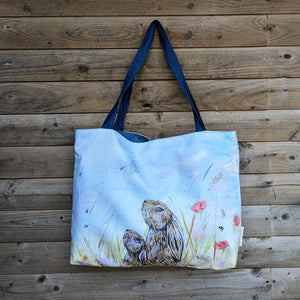 Guess how much I love you hares shopping bag, or beach bag. Made in Ireland.