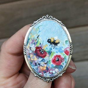 painted brooch by Caroline Dilworth