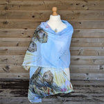 Load image into Gallery viewer, Wishing Hares Cotton Lawn Shawl
