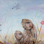 Load image into Gallery viewer, Mummy Hare and Baby Hare Neck Snug
